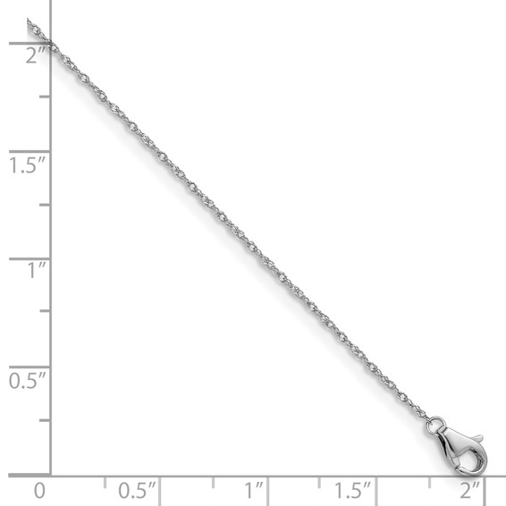 Herco PLatinum Solid Singapore Chain