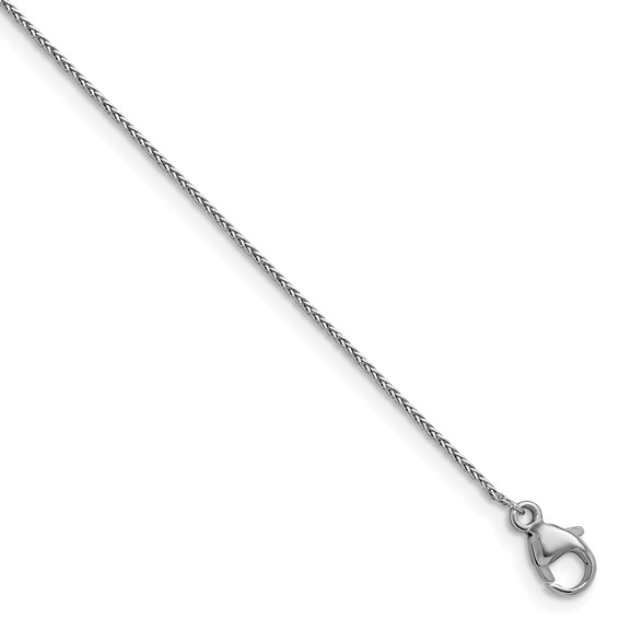 Herco Platinum Solid Diamond-Cut Wheat Chain