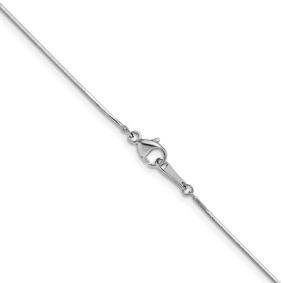 Herco Platinum Solid Square Snake Chain