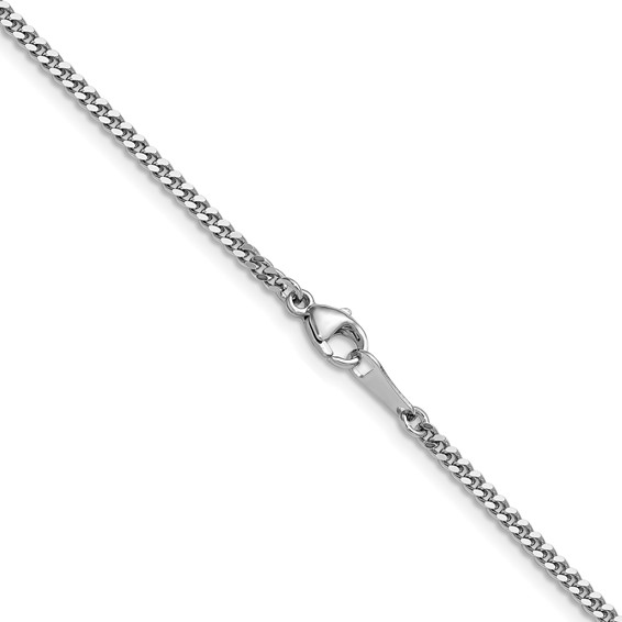 Herco Platinum Solid Diamond-Cut Curb Chain