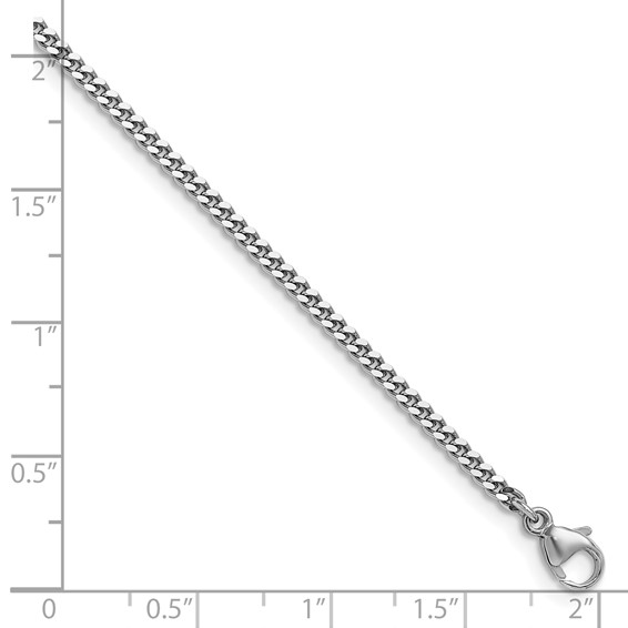 Herco Platinum Solid Diamond-Cut Curb Chain