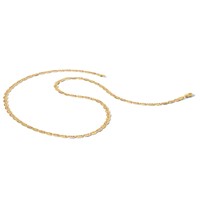 14K 4.65mm Tri-color Pavé Valentino Chain with Lobster Clasp, 16" view 5