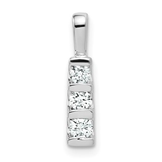 10kw Diamond 3 Stone Pendant