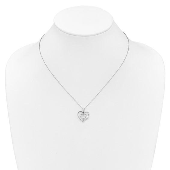 SS Diamond Heart Pendant Necklace