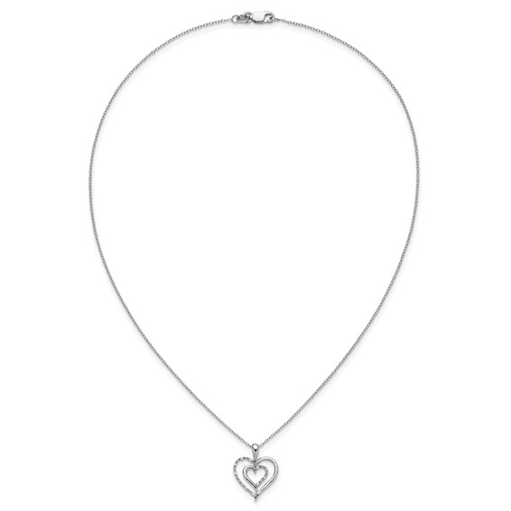 SS Diamond Heart Pendant Necklace