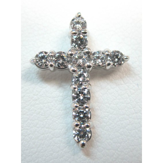 10k YG Diamond Cross Pendant  11- .045 RD DIA. - Mel:RDG