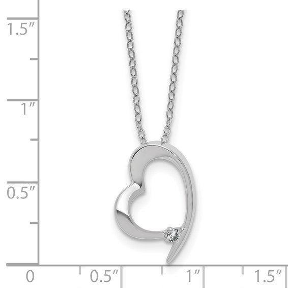 SS Diamond Pend Necklace