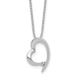 SS Diamond Pend Necklace