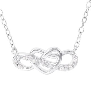 10ky Diamond Infinity Necklace - Mel:S43