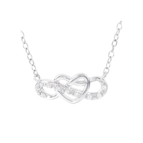 10ky Diamond Infinity Necklace - Mel:S43