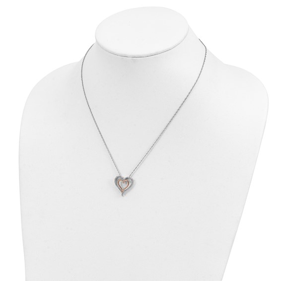 SS Rose Plate Small Heart 10 - 200' RD DIAS - Mel:S45