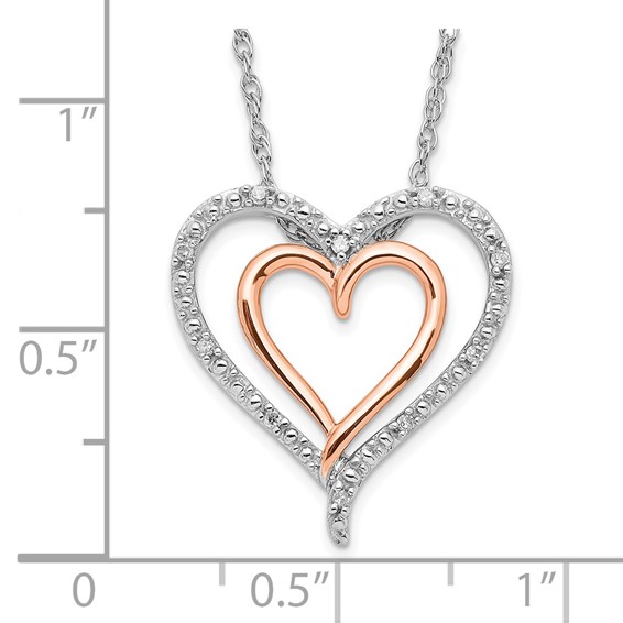 SS Rose Plate Small Heart 10 - 200' RD DIAS - Mel:S45