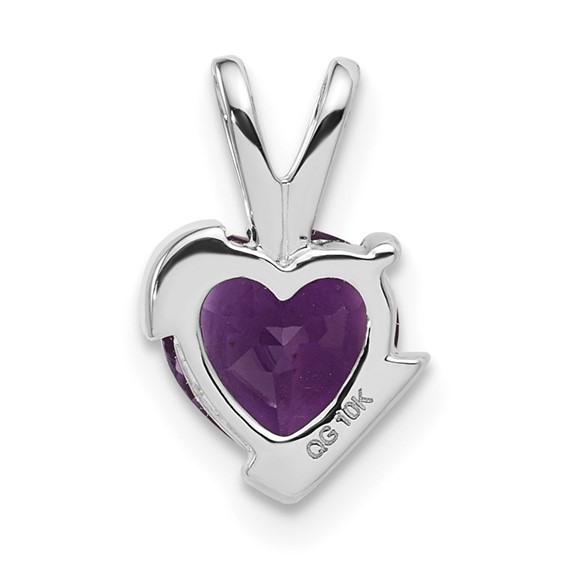 10kw Diamond and AM Heart Pendant -7X7 HS AM- Mel:F53