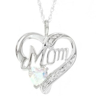 SS Cr. Alexandrite & Diamond Pend