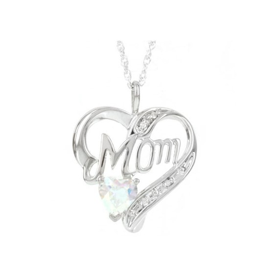 SS Cr. Alexandrite & Diamond Pend