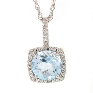 SS Citrine & Diamond Necklace