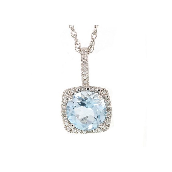 SS Citrine & Diamond Necklace