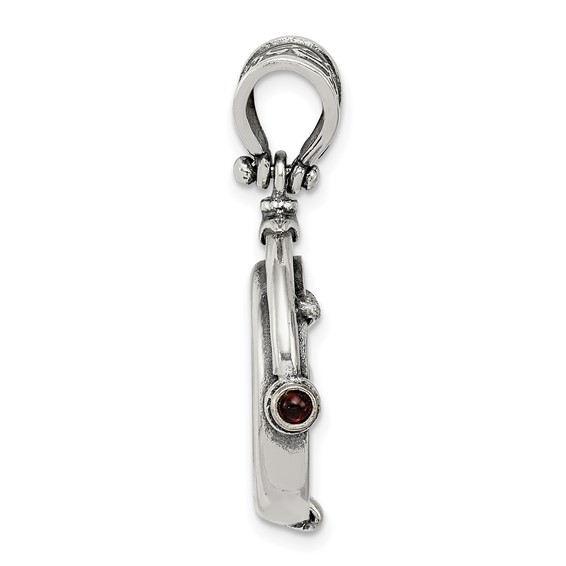 Ancient Coins Sterling Silver and Bronze Antiqued Widow's Mite Coin Reversible Pendant with a Certificate of Authenticity