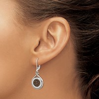 Ancient Coins Sterling Silver and Bronze Antiqued Widow's Mite Coin Leverback Dangle Earrings with a Certificate of Authenticity view 3