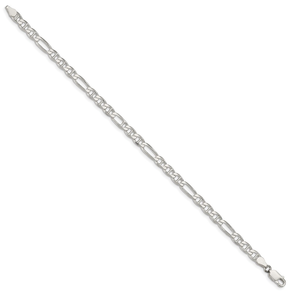 Sterling Silver 4.5mm Figaro Anchor Chain (QAF120-7)