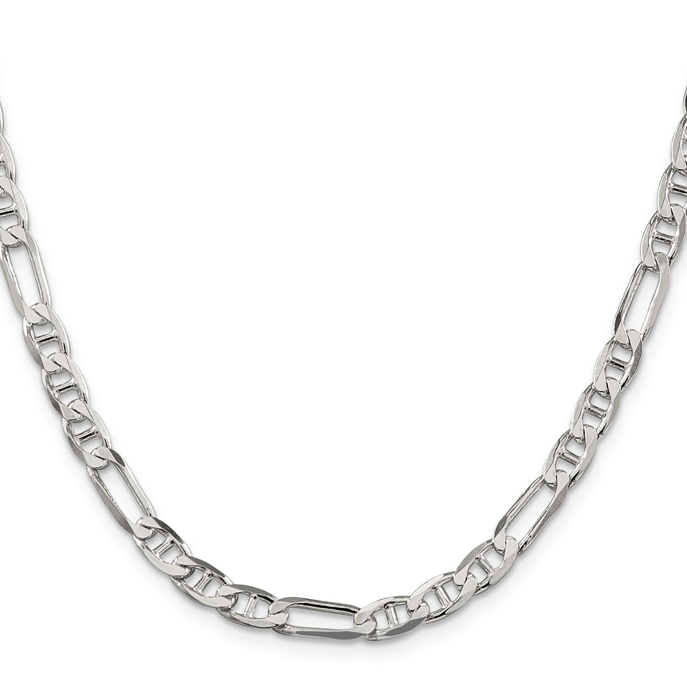 Sterling Silver 5.5mm Figaro Anchor Chain (QAF150-30)