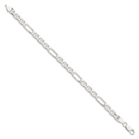 Sterling Silver 6.5mm Figaro Anchor Chain view 2