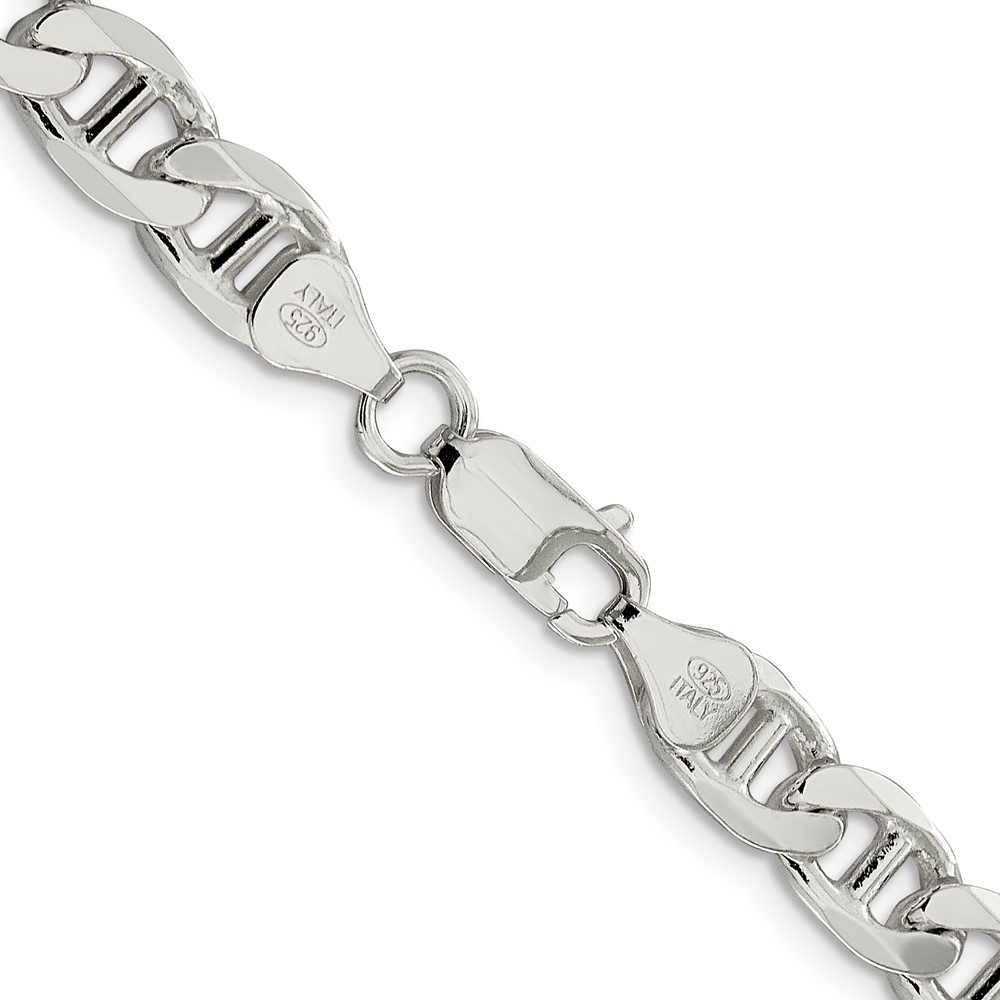 Sterling Silver 7.5mm Figaro Anchor Chain (QAF200-26)