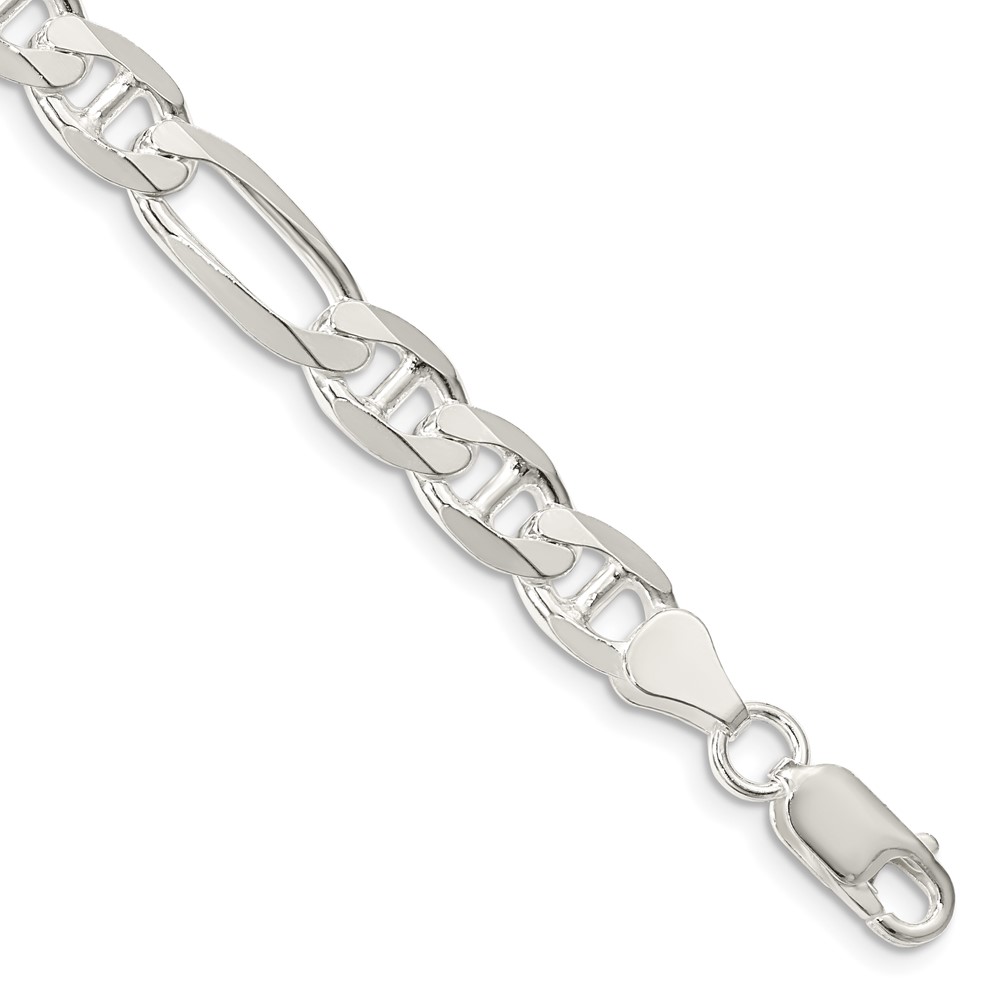 Sterling Silver 7.5mm Figaro Anchor Chain (QAF200-8)