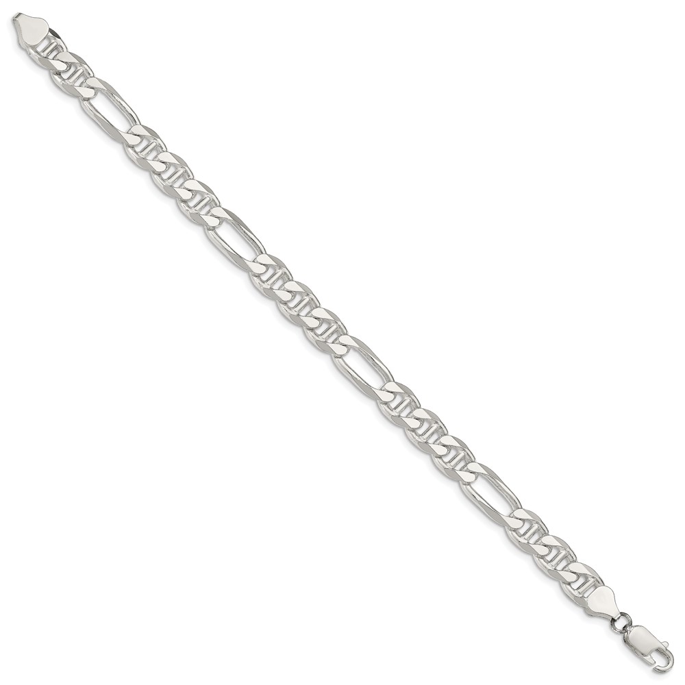 Sterling Silver 8.25mm Figaro Anchor Chain (QAF220-9)