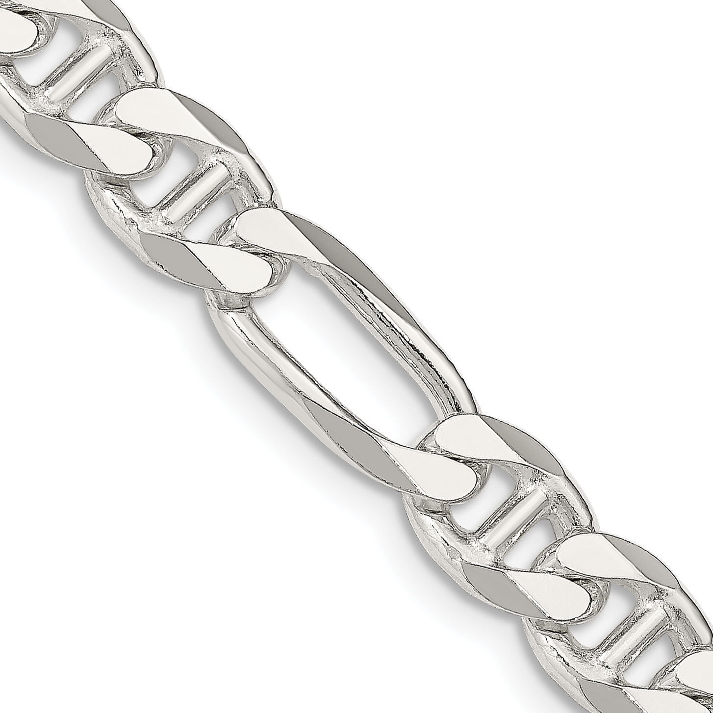 Sterling Silver 8.25mm Figaro Anchor Chain (QAF220-18)