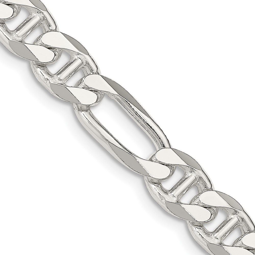 Sterling Silver 8.25mm Figaro Anchor Chain (QAF220-18)
