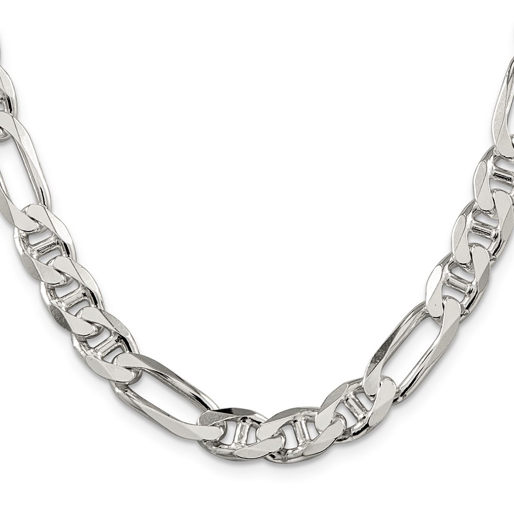 Sterling Silver 8.75mm Figaro Anchor Chain (QAF250-20)