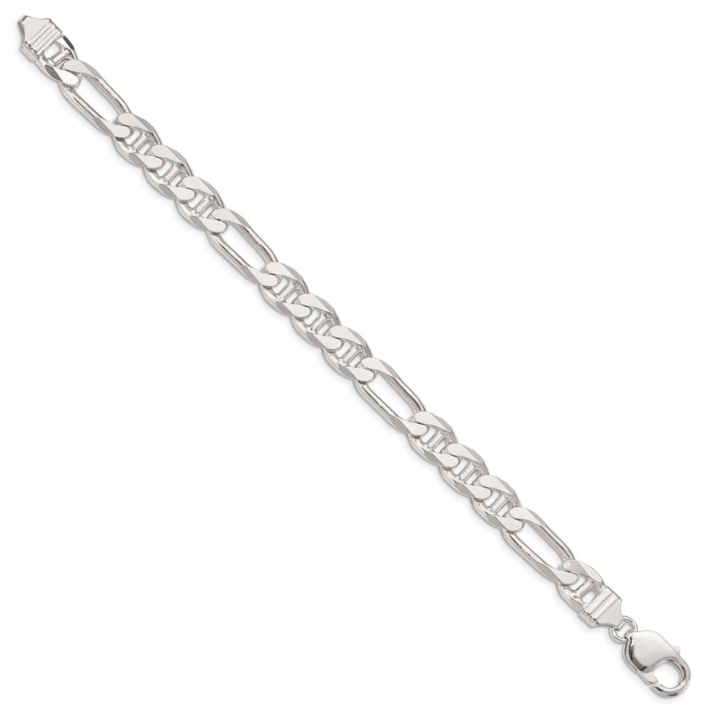Sterling Silver 8.75mm Figaro Anchor Chain (QAF250-9)
