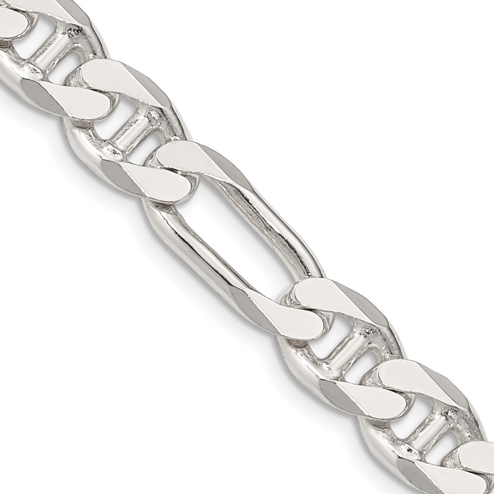 Sterling Silver 8.75mm Figaro Anchor Chain (QAF250-20)