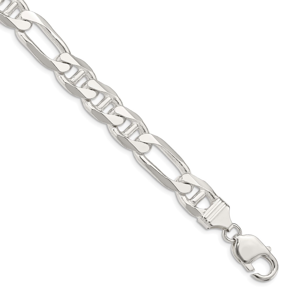 Sterling Silver 10.65mm Figaro Anchor Chain (QAF300-8)