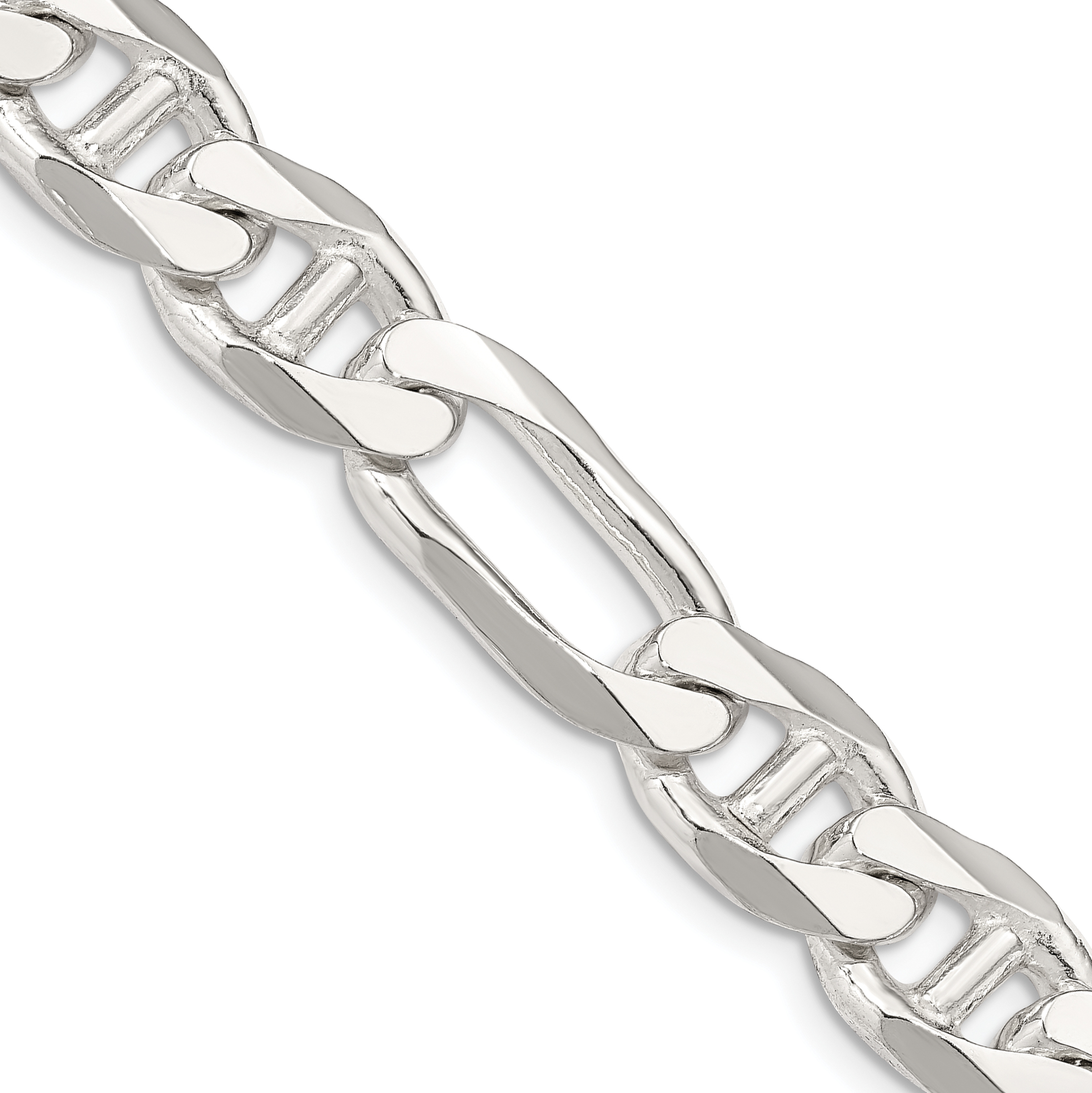 Sterling Silver 10.65mm Figaro Anchor Chain (QAF300-22)
