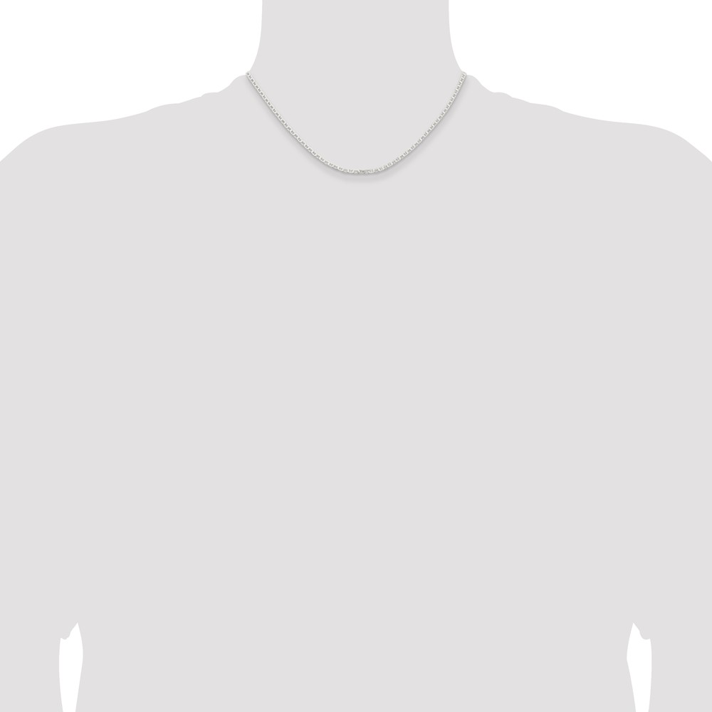 Sterling Silver 2.1mm Flat Anchor Chain (QAN060-16)