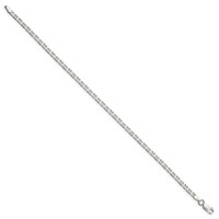 Sterling Silver 3mm Flat Anchor Chain view 2