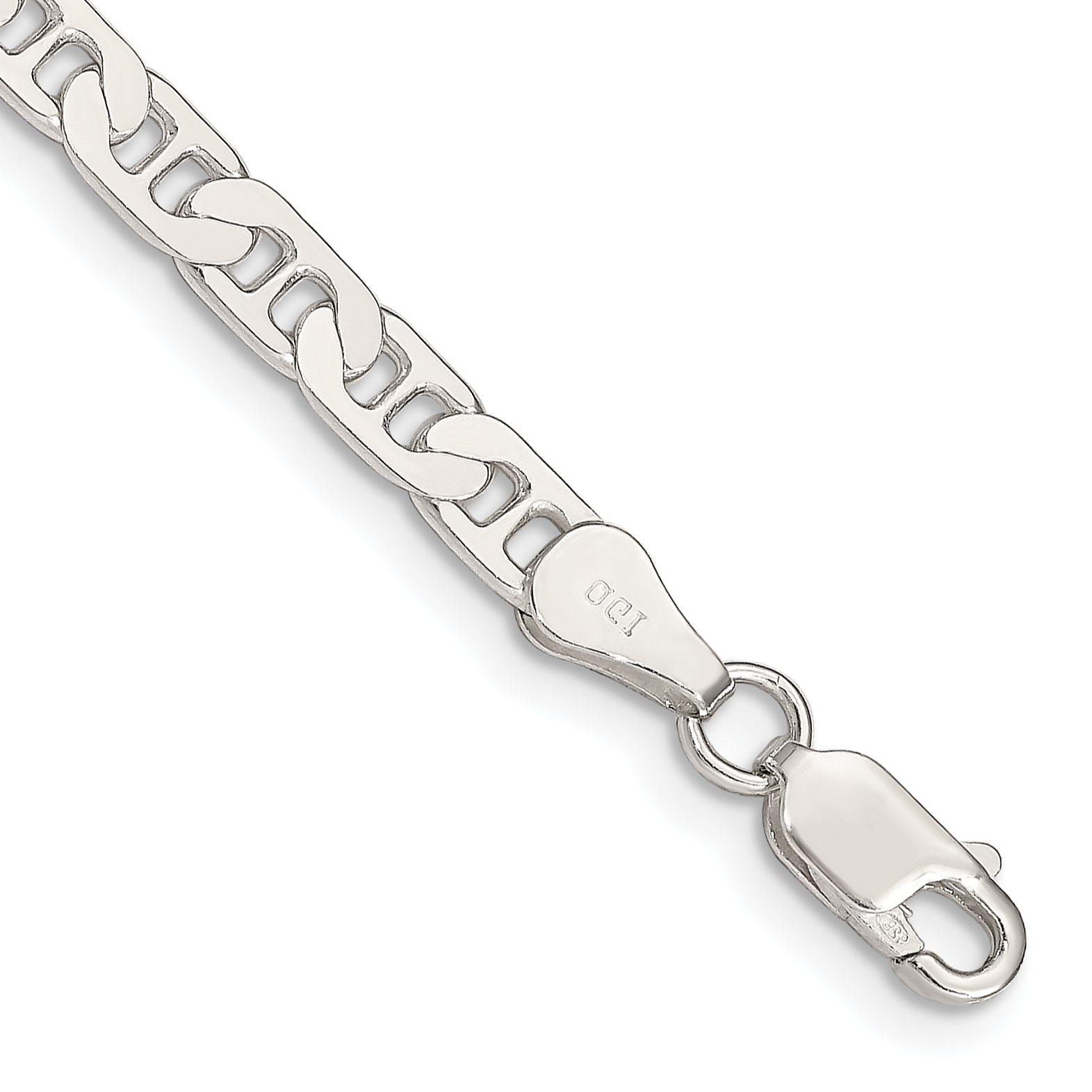 Sterling Silver 4.5mm Flat Anchor Chain (QAN120-7)