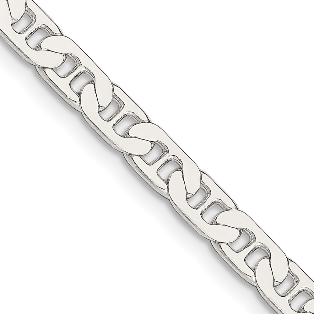 Sterling Silver 4.5mm Flat Anchor Chain (QAN120-18)