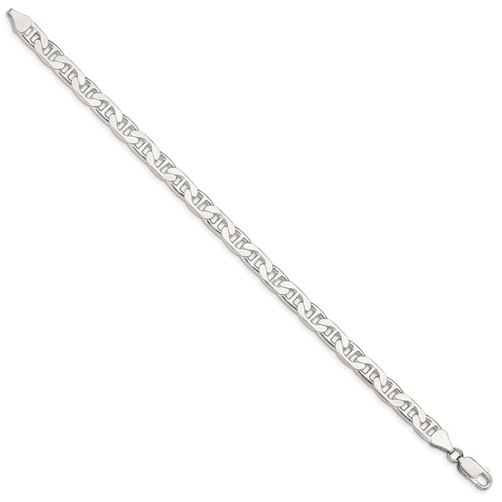 Sterling Silver 6.5mm Flat Anchor Chain (QAN180-7)