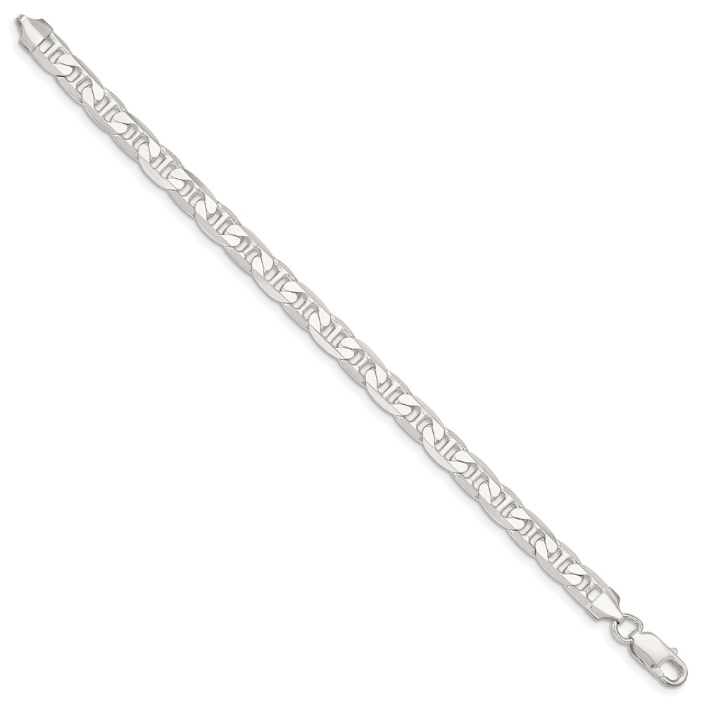 Sterling Silver 7mm Flat Anchor Chain (QAN200-9)