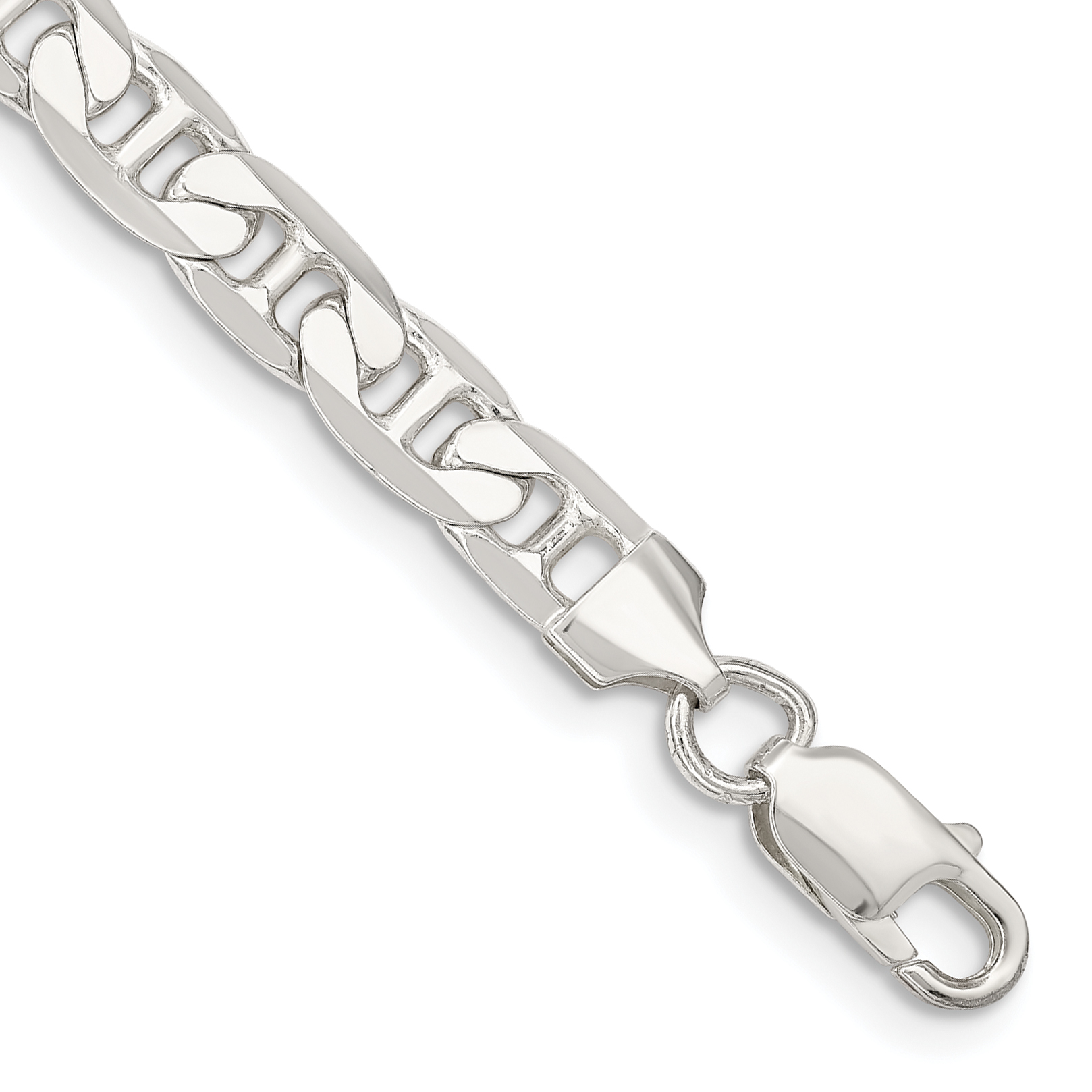 Sterling Silver 7mm Flat Anchor Chain (QAN200-8)