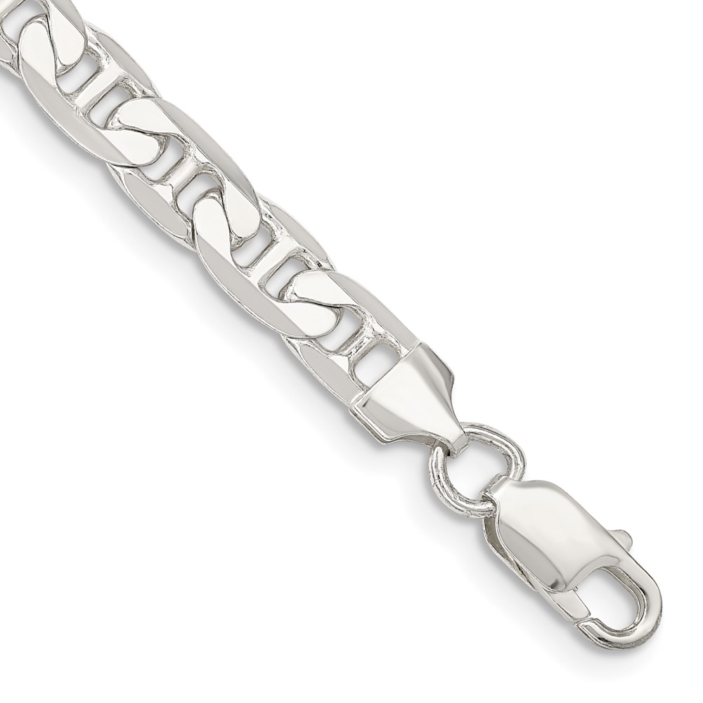 Sterling Silver 7mm Flat Anchor Chain (QAN200-8)