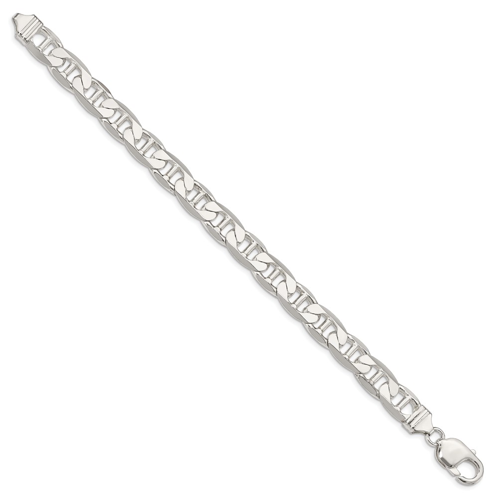 Sterling Silver 9.5mm Flat Anchor Chain (QAN250-8)