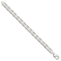 Sterling Silver 9.5mm Flat Anchor Chain view 2
