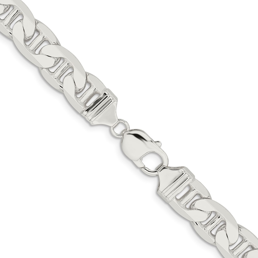 Sterling Silver 11.5mm Flat Anchor Chain (QAN300-26)