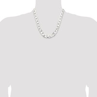 Sterling Silver 11.5mm Flat Anchor Chain view 4