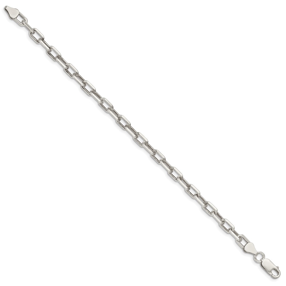 Sterling Silver 5.75mm Diamond-cut Long Link Cable Chain (QAR150-9)