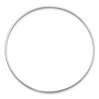Sterling Silver Diamond-cut 2.5mm Slip-on Bangle view 2